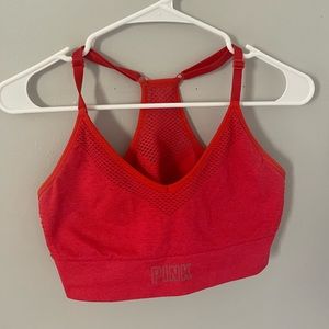 PINK Sports Bra Red